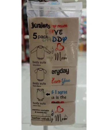 Body Suit Pack of 5 Half Sleeves for Kids 0-3 Years – Casual Junior Wear