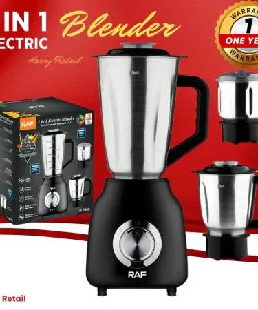 3‑in‑1 juicer blender machine 6‑blade 1.5 L with detachable grinder and ice‑crush function – Khareedo | Kharedo