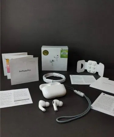AirPods Pro 2 wireless earbuds with charging case, imagecaption=Apple AirPods Pro 2 ANC earbuds – premium sound, sweat‑proof design, and fast‑charging case.