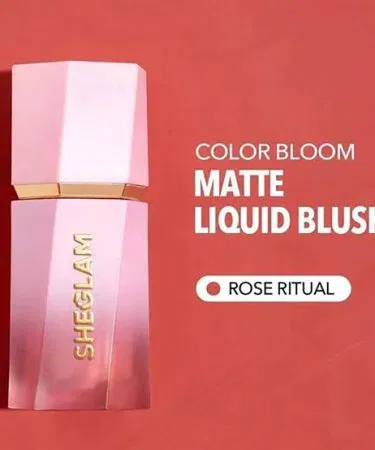SHEGLAM Color Bloom Liquid Blush Rose Ritual in elegant packaging , imagecaption=Elegant Rose Ritual liquid blush by SHEGLAM – available on Khareedo | Kharedo with Check on Delivery ,