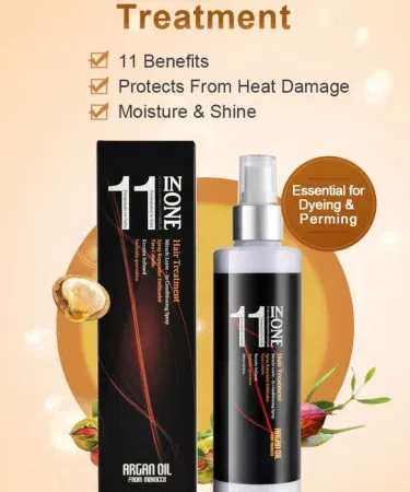 Argan Oil from Morocco 11‑in‑1 Leave‑In Spray 250ml bottle on white background, imagecaption=Argan Oil from Morocco 11‑in‑1 Leave‑In Spray – Hair Repair, Anti‑Frizz, Heat Protection, Moisturizing & Shine Boost.