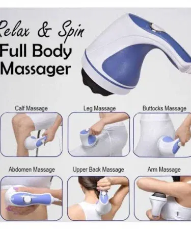 Relax & Spin Tone Full Body Massager portable electric slimming and muscle relaxing machine, imagecaption=Relax & Spin Tone Full Body Massager – portable electric slimming & muscle relaxing device.
