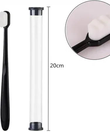 Ultra Soft Nano Toothbrush with protective travel case – random color, imagecaption=Premium ultra‑soft nano toothbrush with travel case, ideal for sensitive teeth & gums,