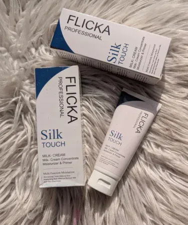 Flicka Silk Touch Milk Cream Face Moisturizer & Primer 30ml – Radiance‑Boosting Makeup Base, imagecaption=Flicka Silk Touch Milk Cream Face Moisturizer & Primer – Radiance‑Boosting, skin‑smoothing makeup base for all skin types.