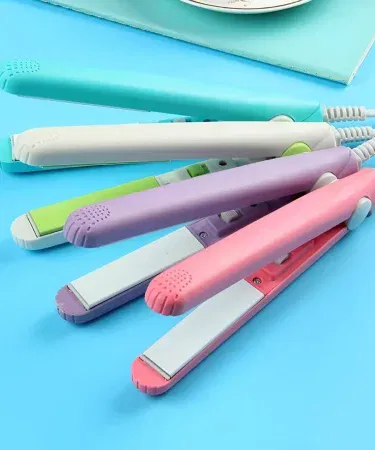 Mini Hair Straightener compact ceramic travel straightener with dual voltage, fast heat‑up, portable design