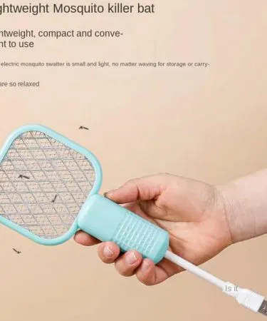 Portable Electric Mosquito Swatter ABS 5W Multicolor in black, white, pink and multicolor – lightweight, rechargeable mosquito zapper, perfect for indoor and outdoor use, imagecaption=Portable Electric Mosquito Swatter ABS 5W Multicolor – buy now from Khareedo | Kharedo with Check‑on‑Delivery service,