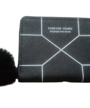 Mini wallet with zipper coin purse and card holder – compact stylish girls wallet