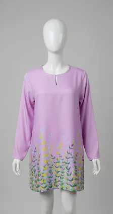 Elegant pink silk top for women, soft fabric, perfect for casual and formal wear, displayed on a mannequin,