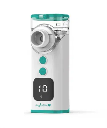 Best Imported Mesh Nebulizer with Lithium Battery – portable, quiet, lightweight design , imagecaption=Premium imported mesh nebulizer with rechargeable lithium battery for home and travel use ,