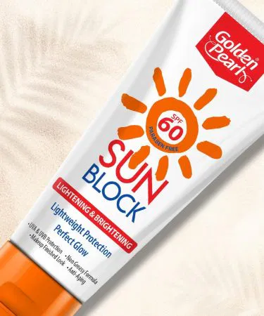 Lighting Brightening Sunblock SPF 60 – 40 ml golden pearl cream for whitening and UV protection