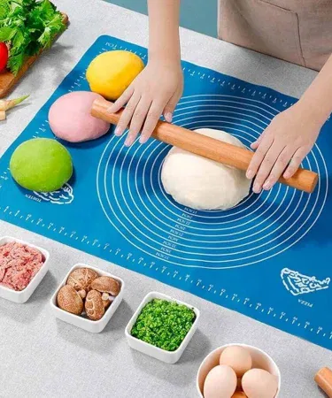 Silicone roti mat big size non‑stick heat‑resistant easy‑clean baking and dough rolling mat