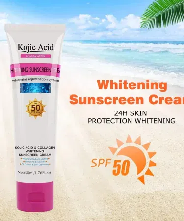 GUANJING Kojic Acid Sunscreen Lotion SPF 50 – Sunblock & Anti‑Aging Cream for Men and Women