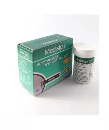 Medisign Glucose Blood Test Strips MS‑1 Auto Coding 25 & 50 Count – accurate diabetes testing strip pack