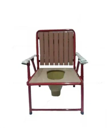 Portable folding bathroom chair with backrest and handle – lightweight, sturdy, and easy to store for home or travel.