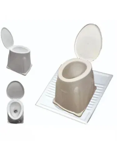 Portable Western style toilet seat converter – adjustable plastic commode stool for Pakistani toilets, suitable for elderly and handicapped users