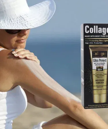 Collagen Ultra Protect Sun Cream SPF 90 – High SPF sunscreen with UV protection, whitening, oil‑control and skin‑brightening formula for face and body