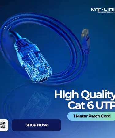 MT‑Link Cat6 UTP Patch Cord MT‑C61 – 1 Meter blue Ethernet cable for high‑speed networking