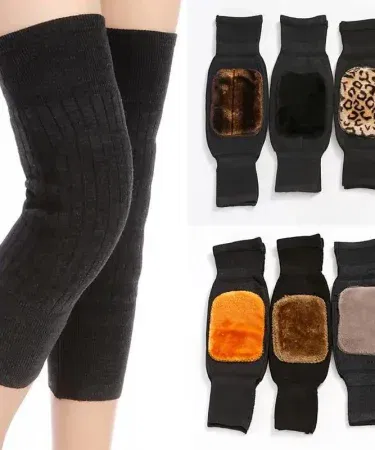 Men and Women Winter Warm Knee Warmer – soft thermal knee support for cold protection , imagecaption=Winter Warm Knee Warmer – perfect breathable cold protection for men and women ,