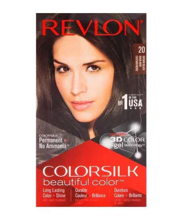 Revlon Colorsilk Hair Color 51 Light Brown bottle , imagecaption=Revlon Colorsilk Hair Color 51 Light Brown – Ammonia Free Permanent Hair Dye ,