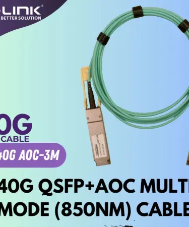 MT LINK 40G 3M SFP+ Active Optical Cable (AOC) – multi‑mode fiber, 850 nm, 3 meters , imagecaption=MT LINK 40G 3M Active Optical Cable – high‑speed data center interconnect ,