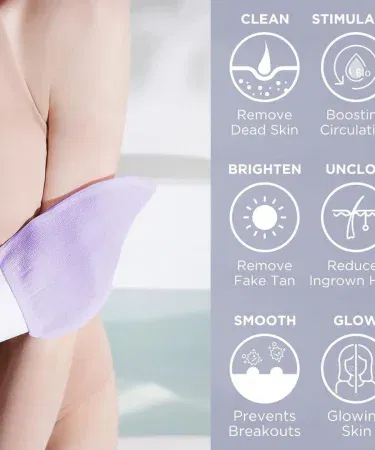Exfoliating Body Gloves 1pec – eco‑friendly skin scrub gloves for a smooth, radiant body