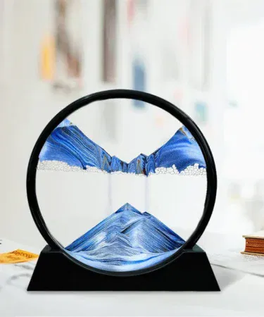 3D moving sand art lamp with flowing sand and random colour lighting, decorative night light for home and office
