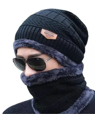 Unisex winter cap made of soft Batiste fabric, shown in multiple colors, suitable for men and women during cold weather.