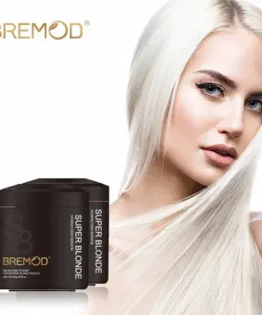 Bremod Super Blond Keratin Bleaching Powder 500g professional dust‑free salon hair bleach , imagecaption=Professional dust‑free hair bleaching powder for fast lightening and clean blonde results ,