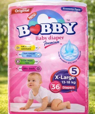 Extra Large XL Premium Baby Diapers with soft cotton sheet, S‑Cut magic tape and leak guard