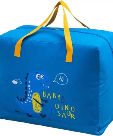High Quality Dino Storage Bag – Cute Dinosaur Toy Organizer for Kids, imagecaption=Durable and adorable dinosaur storage bag perfect for organizing toys and accessories.