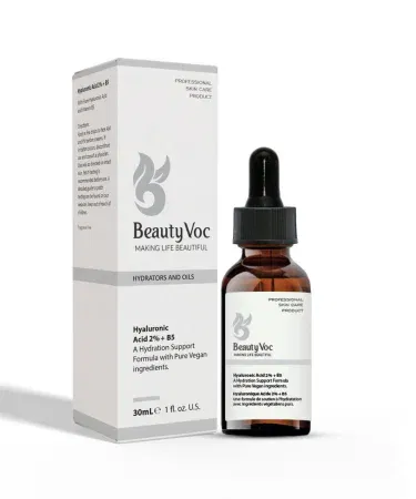 Hyaluronic Acid 2% Hair Growth Serum bottle with sleek packaging, imagecaption=Professional Hyaluronic Acid 2% Serum for Hair Growth, Thickness, Straightening & Silky Shine – Available on Khareedo & Kharedo.