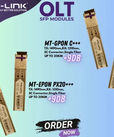 MT-Link GPON C+++ SFP Module front view, high‑performance Class C+++ optical transceiver