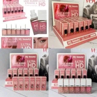 3Q Beauty Ultra HD Liquid Blusher 22g Pink Cheeks Tint, imagecaption=3Q Beauty Ultra HD Liquid Blusher – Long-Lasting Pink Cheeks Tint (22g)
