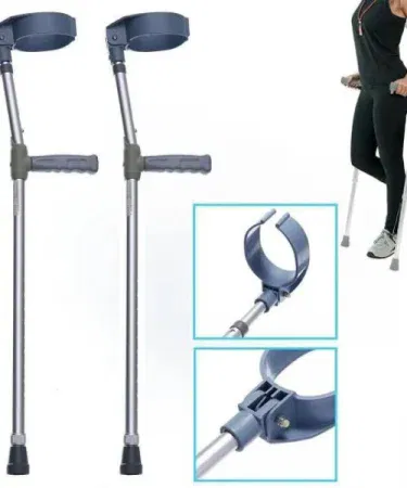 Best lightweight forearm crutches with adjustable foldable design for fracture recovery and polio rehabilitation