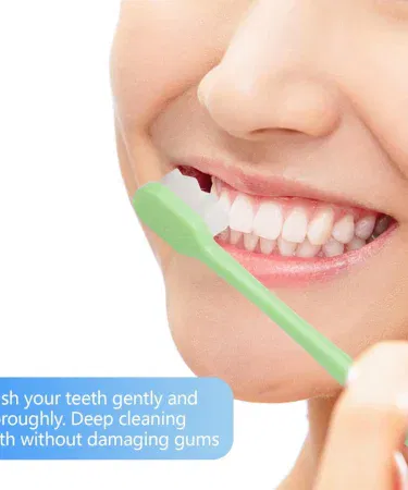 Ultra Soft Nano Bristle Toothbrush Adult – soft nano fiber bristles for deep cleaning and gentle gum care, imagecaption=Ultra Soft Nano Bristle Toothbrush – portable travel brush with hygienic box for sensitive teeth and fresh breath,