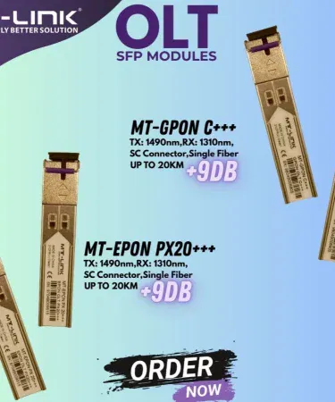 MT-Link EPON SFP Module MT-EPON PX20+++ front view, high‑performance EPON transceiver