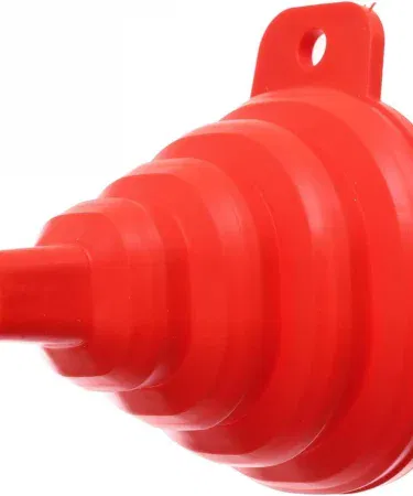 Silicone kitchen oil and water funnel big size food grade 10cm x 12cm for cooking, baking and liquid transfer