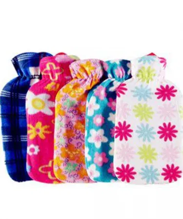 Hot Bag with Cover – Rubber Hot Water Bottle for Pain Relief and Period Comfort, imagecaption=Premium hot water bag with soft cloth cover, perfect for relieving cramps and muscle pain.