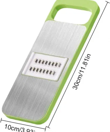 5‑in‑1 Manual Food Grater with stainless steel blade – multi‑functional vegetable and fruit slicer for Pakistani kitchens, imagecaption=Compact 5‑in‑1 manual grater and slicer – perfect for everyday cooking and meal prep.