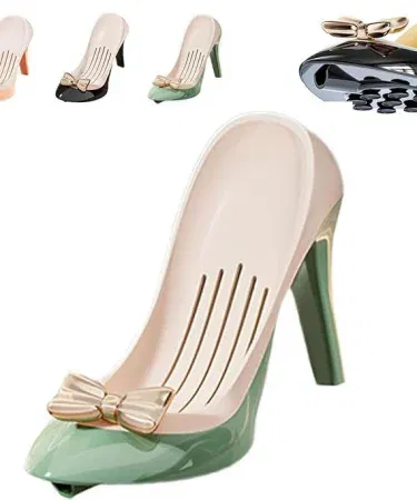 Sandal shape soap tray – fast drain soap holder for bathroom and kitchen, imagecaption=Adorable sandal‑shaped soap tray with rapid drainage technology, perfect for bathroom and kitchen use.