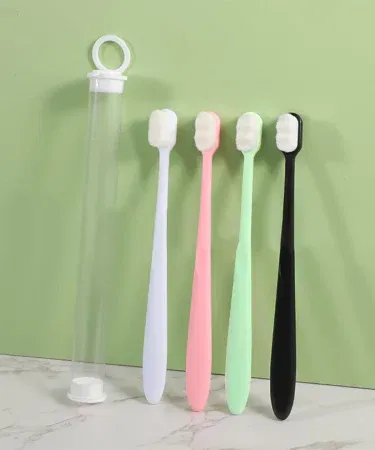 Ultra Soft Nano Bristle Toothbrush Adult – soft nano fiber bristles for deep cleaning and gentle gum care, imagecaption=Ultra Soft Nano Bristle Toothbrush – portable travel brush with hygienic box for sensitive teeth and fresh breath,