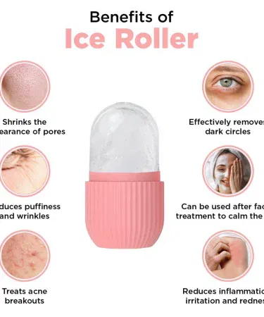 Silicone Ice Roller Original China – premium medical‑grade silicone facial cooling roller for skin puffiness and pore tightening