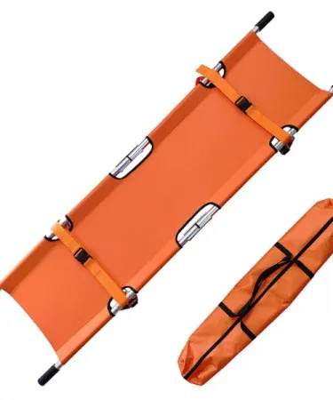 Best Portable Folding Medical Stretcher – lightweight aluminum alloy frame, heavy‑duty handles and non‑slip rubber feet for safe patient transport.
