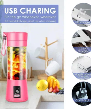 6‑blade‑mini‑portable‑USB‑juicer‑blender‑rechargeable‑made‑in‑China‑Khareedo‑Kharedo
