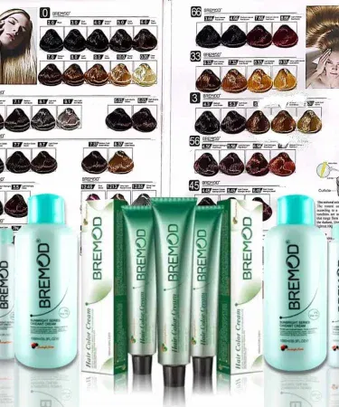 Bremod Professional Hair Color Cream 100ml tube with developer – vibrant salon quality hair dye, imagecaption=Bremod Professional Hair Color Cream 100ml – Long‑lasting, rich‑coverage hair dye for salon & home use.