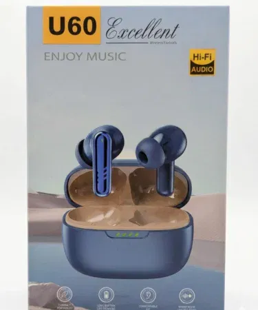 Air Buds U60 wireless earbuds with LED charging case , imagecaption=Air Buds U60 – Premium Bluetooth earbuds with Hi‑Fi sound and LED display ,