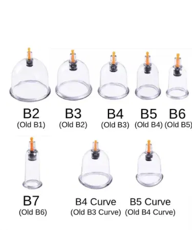 12-piece vacuum suction hijama cupping therapy set with various sized cups for body massage and pain relief