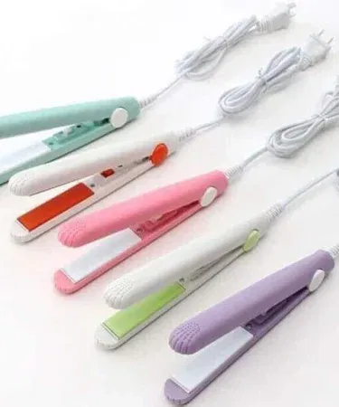 Mini Hair Straightener portable ceramic plates, fast heating, dual voltage travel styling tool