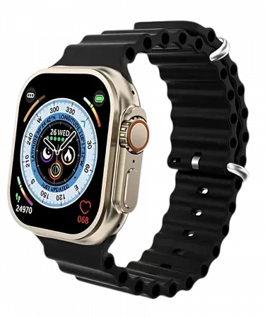Smart Watch Ultra 2 7‑in‑1 interchangeable straps with 2.3″ infinite AMOLED display, imagecaption=Smart Watch Ultra 2 – 7‑in‑1 straps, 2.3″ infinite AMOLED display, available on Khareedo | Kharedo.