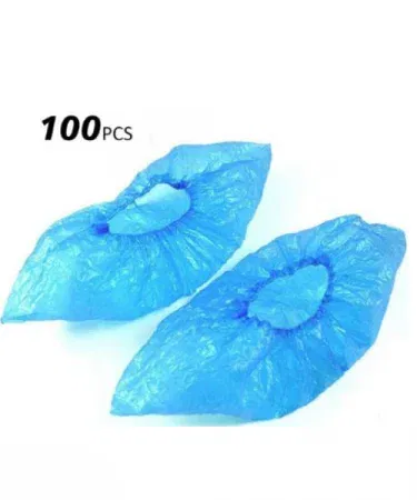 100 pcs disposable non‑slip waterproof shoe covers for hygienic foot protection
